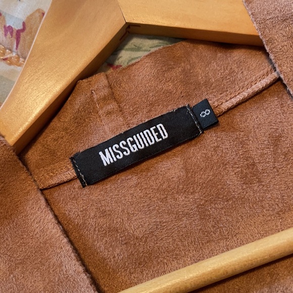 Missguided Draped Suede Blazer - Picture 3 of 3